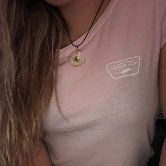 VANS light pink semi cropped skate shirt - Picture 2 of 2
